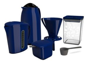 Kit Café Super Prático Unitermi 6 Peças com Garrafa Térmica 1L