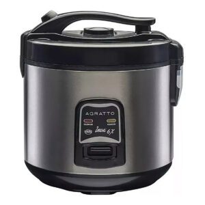 Panela Elétrica de Arroz Agratto 6 Xícaras Inox 220V