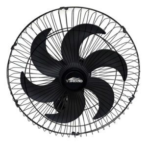 Ventilador de Parede 50cm Turbão Bivolt 6 Pás Preto