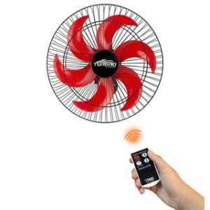Ventilador de Parede 50cm Turbão 6 Pás Bivolt Controle Remoto