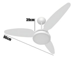 Ventilador de Teto com Controle Remoto Wind Light 18W LED