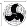 Ventilador de Parede 60cm Turbão Oscilante Bivolt com Controle Remoto 7 15564621169 15564616960 15350623665 turbao 7
