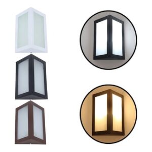Arandela Triangular 22cm Alumínio Bivolt para Parede Interna e Externa