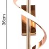 Arandela Espiral LED 10W Dourada 3 em 1 Bivolt 36cm 3 15564623162 15564620119 15314892397 aredenla espiral moderna 1