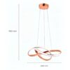 Lustre Pendente Moderno 45W 3 em 1 Bivolt Rose Gold 3 15564776986 15564772467 15564765372 15564763302 15564756742 15564753638 15564750794 15564750110 15339161422