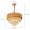 Lustre Redondo Dourado 50cm com Cristais para Sala Luxo 4 15564777000 15564772480 15564765248 15564763308 15564756693 15564753556 15564750602 15564749967 15292453709