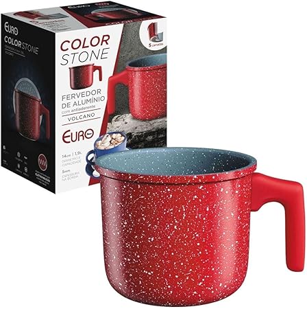 Fervedor Antiaderente Colorstone 14cm 1,9L Volcano 1 15564842765 15564837756 15311986108 71k5r8wxsol ac sy450 1
