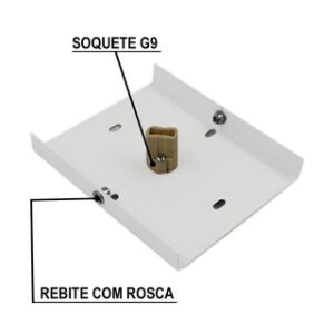 Arandela 2 Fachos e Frisos 15cm Bivolt Externa Interna