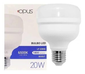 Lâmpada Bulbo LED 20W Opus Branco Frio Bivolt