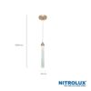 Lustre Pendente Dourado 7W Acrílico Moderno 3 em 1 7 15564961530 15331026240 6087 03