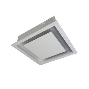 Lustre de embutir quadrado 45x45cm iluminação indireta bivolt