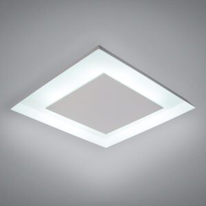 Plafon de Luz Indireta Quadrado 35x35cm 4 Lâmpadas E27 Branco