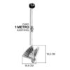 Pendente Borboleta LED 5W Cromado Cabo 2m Bivolt 3 15564980517 15336124886 sg 11134201 7rfgo m3gsesh6besd78