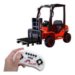 Empilhadeira elétrica infantil 12v com controle remoto e luzes