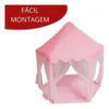 Barraca Infantil Tenda Cabana Rosa com 1 Luz de LED 11 15565196450 15565182086 15292438469 d 895139 mlb69822487386 062023 o