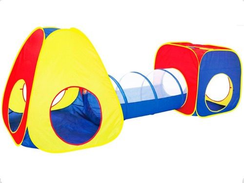 Barraca Infantil 3 em 1 com Túnel Dobrável - Diversão Garantida 1 15565204960 15565202606 15565185609 15292418184 d 615526 mlu54980952285 052023 o 1