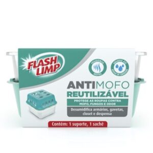 Anti Mofo Reutilizável 400g Flashlimp com Suporte