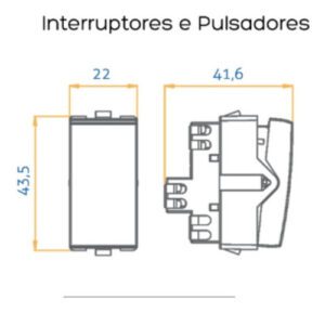Pulsador De Campainha 10A 250V Tramontina Grafite