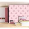 Papel de Parede Infantil Coroa Rosa 3,00m x 0,52m Adesivo 2 15565450284 15565446068 15565413125 15565193472 15292462164 d 666707 mlb42415202860 062020 o 1
