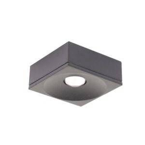 Spot Sobrepor Quadrado Preto 3W 3000K 127V LED