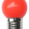 Lâmpada Bolinha LED Vermelha 1,5W Bivolt E27 3 15565475868 15312094107 lampada bolbo vermelha 1