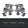 Suporte para Máquina de Lavar Ajustável 300kg com Rodinhas 3 15565536958 15516535959 imgi 3 br 11134207 820mf mm20phg5wqo0d4