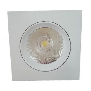 Spot de Embutir AR70 Quadrado 13x13cm Branco Face Plana