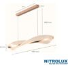 Luminária Pendente Dourada Linear Moderna LED 25W 3000K 5 15565660499 15292460157 d 727643 mlb77731412314 072024 o