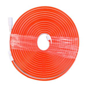 Fita Neon LED 5 Metros Vermelha 12V Flexível Profissional