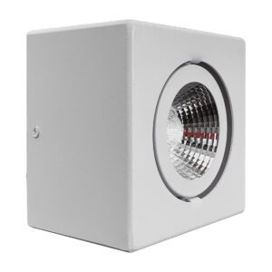 Plafon Spot Box Sobrepor 13x13cm Bivolt para Lâmpada AR70 Branco