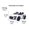 Mini Carro Elétrico Infantil 12V Audi R8 Spyder Branco Licenciado 9 15565736946 15307300014 510a541eed5a4ad9ad854de1c7d8eb73 tn