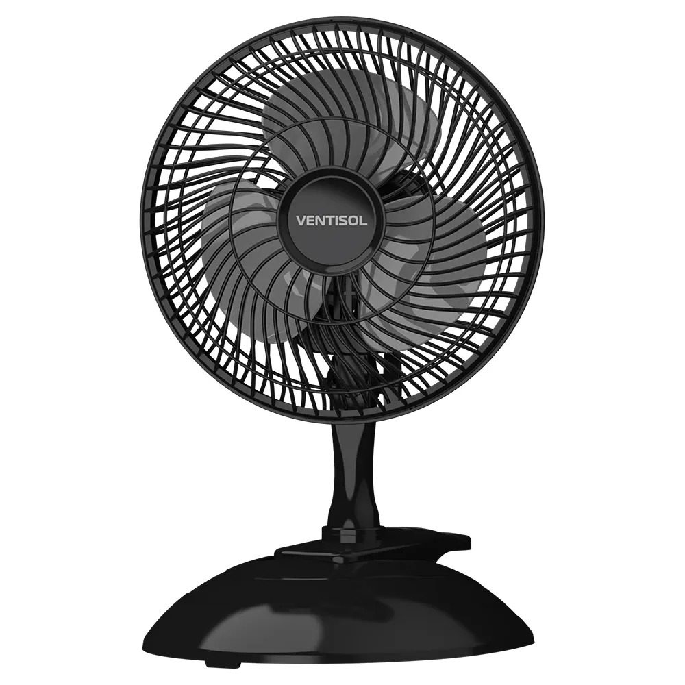 Ventilador de Mesa 20cm Ventisol 2 em 1: Clipe e Base - Imagem 1