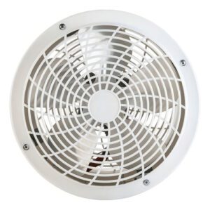 Exaustor 25cm Parede Bivolt Turbão Residencial Grade Branca
