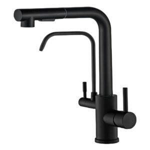 Torneira Gourmet com Filtro 3 em 1 Inox 304 Ducha Extensível