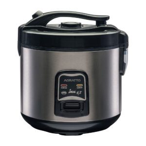 Panela Elétrica de Arroz Agratto 6 Xícaras Inox 400W