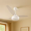 Ventilador de Teto cristal ponente Inverter 960mm com Luminária LED 18W Bivolt 5 Cristal 1