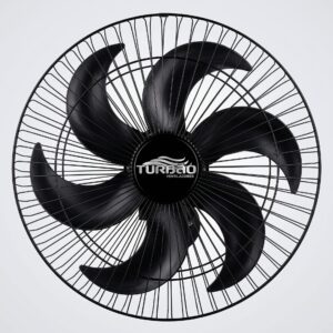 Ventilador de Parede 50cm Turbão Bivolt 6 Pás Preto