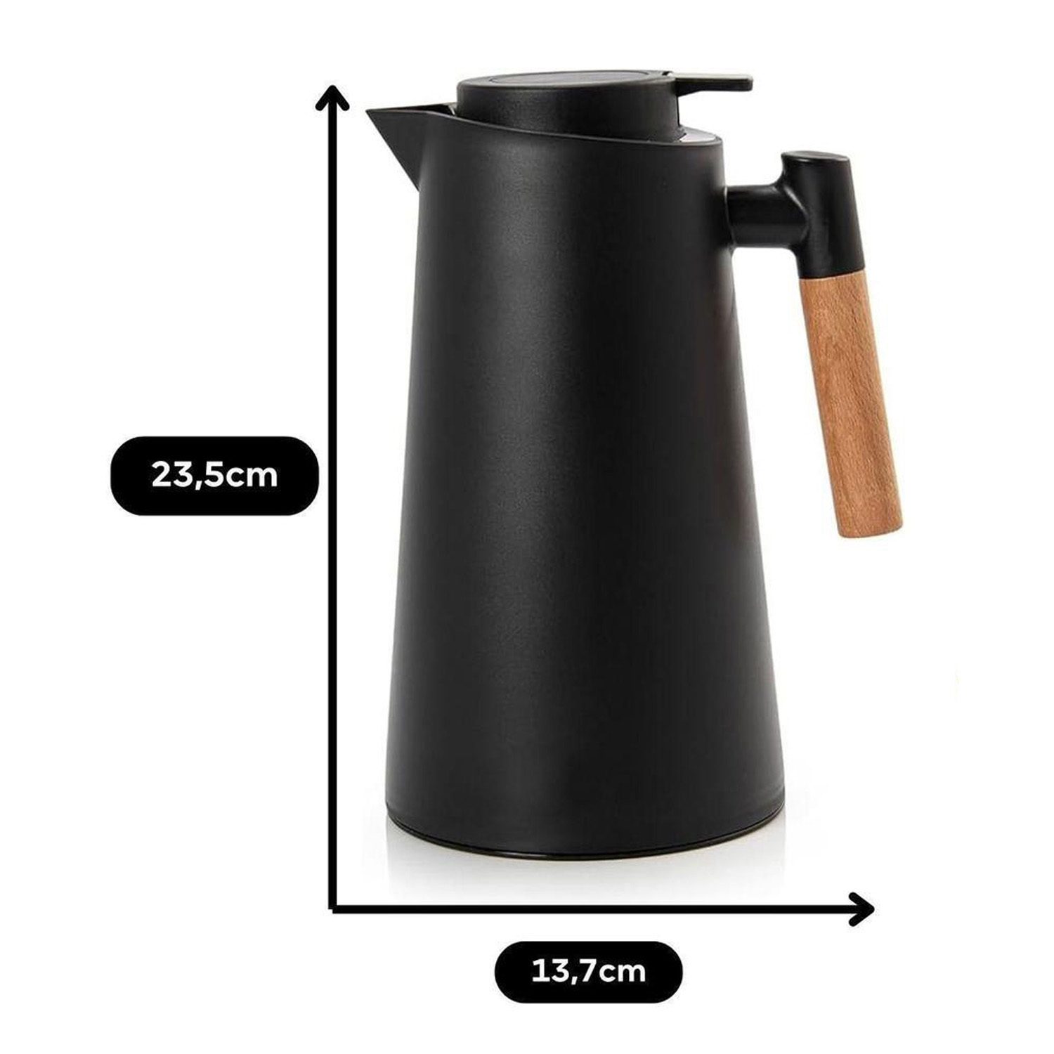 Garrafa Térmica 1 Litro Elegance com Gatilho e Design Moderno - Imagem 4