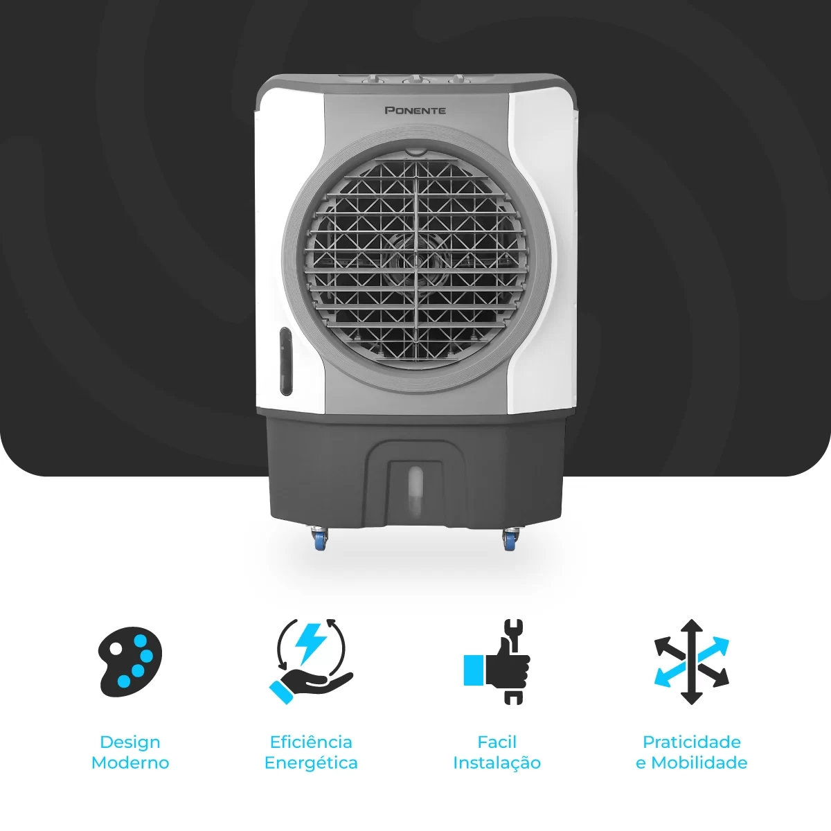 Climatizador Evaporativo 45 Litros Turbo45 Ponente 210W - Imagem 6