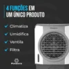 Climatizador Evaporativo 45 Litros Turbo45 Ponente 210W 8 Meli Turbo45 05