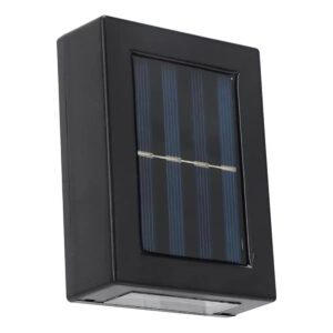 Arandela Solar Parede Externa 2 Leds Automática IP65 8,9cm