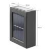 Arandela Solar Parede Externa 2 Leds Automática IP65 8,9cm 9 SOLAR2F 7