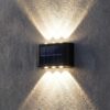 Arandela Solar 6 LEDs Parede Externa Sensor Automático IP65 3 deixe mais claro 2K 202605131514
