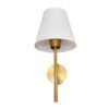 Arandela Tocheiro Dourada 30cm com Cúpula Tecido Bivolt 3 4934 2