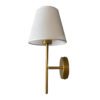 Arandela Tocheiro Dourada 30cm com Cúpula Tecido Bivolt 4 4934 3