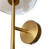 Arandela Tocheiro Dourada 30cm com Cúpula Tecido Bivolt 5 4934 4