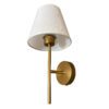 Arandela Tocheiro Dourada 30cm com Cúpula Tecido Bivolt 2 4934 5