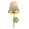 Arandela Tocheiro Dourada 30cm com Cúpula Tecido Bivolt 6 4934 6