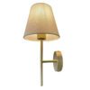 Arandela Tocheiro Dourada 30cm com Cúpula Tecido Bivolt 7 4934 7
