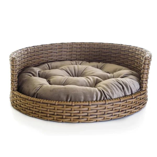 Caminha pet redonda Throne 55cm confortável para cães e gatos 1 CONCHAMADEIR